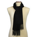 Black Cashmere Muffler Scarf